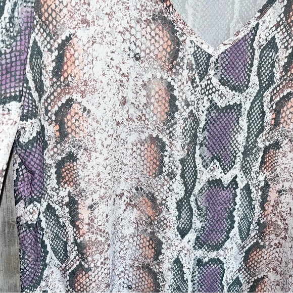 Bibi Snake Skin Combo Blouse - Picture 4 of 5